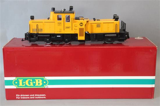 A Lehmann Gross Bahn G gauge Track Cleaning locomotive 20670, boxed